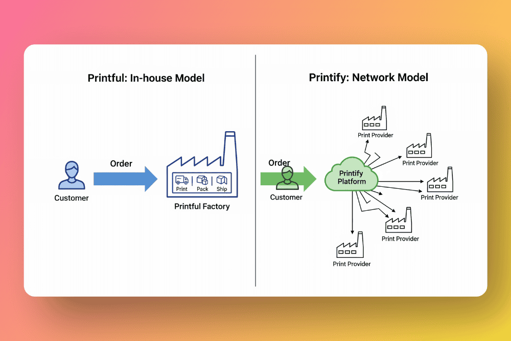 Printful & Printify Business Model